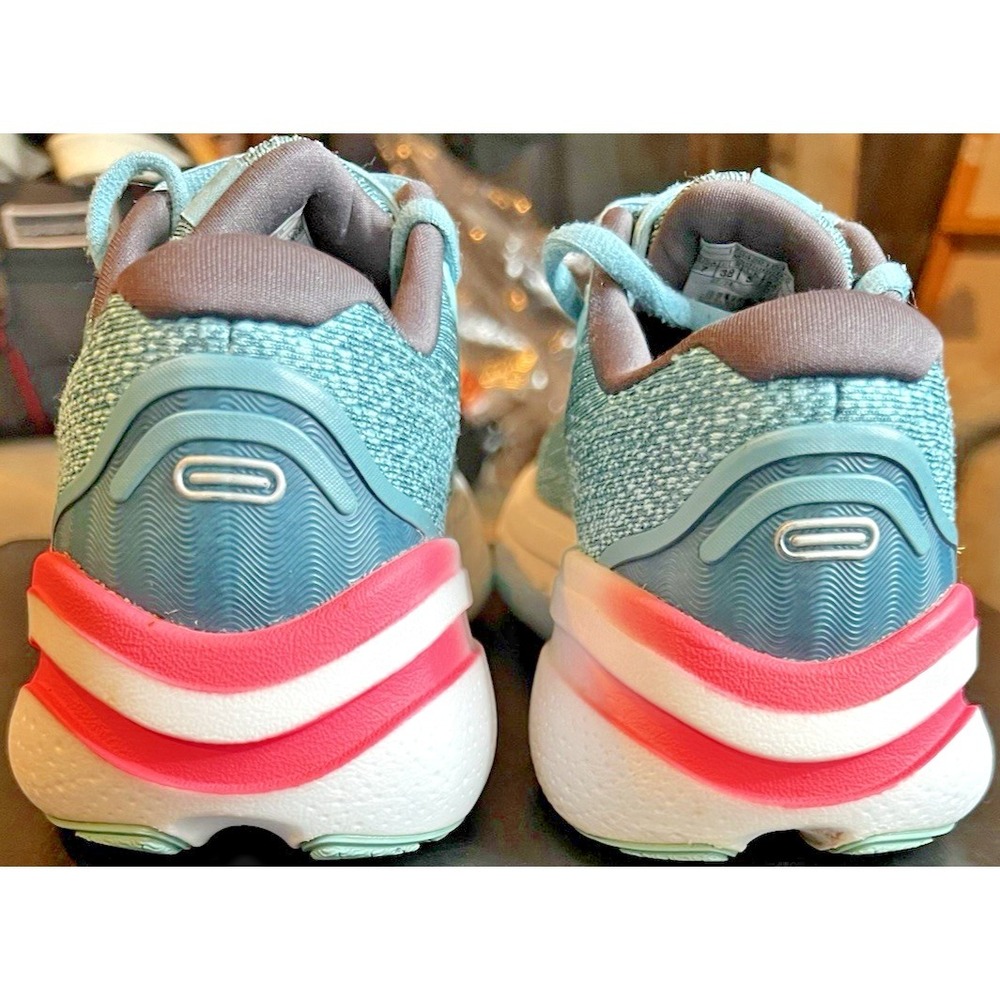 Brooks Ghost Max 2  Teal/Pink Women's Size 7 Athletic Running Shoes  1204201B475 - Picture 8 of 10